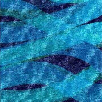 Another Way Home's 'WATER' rug in shades of blue