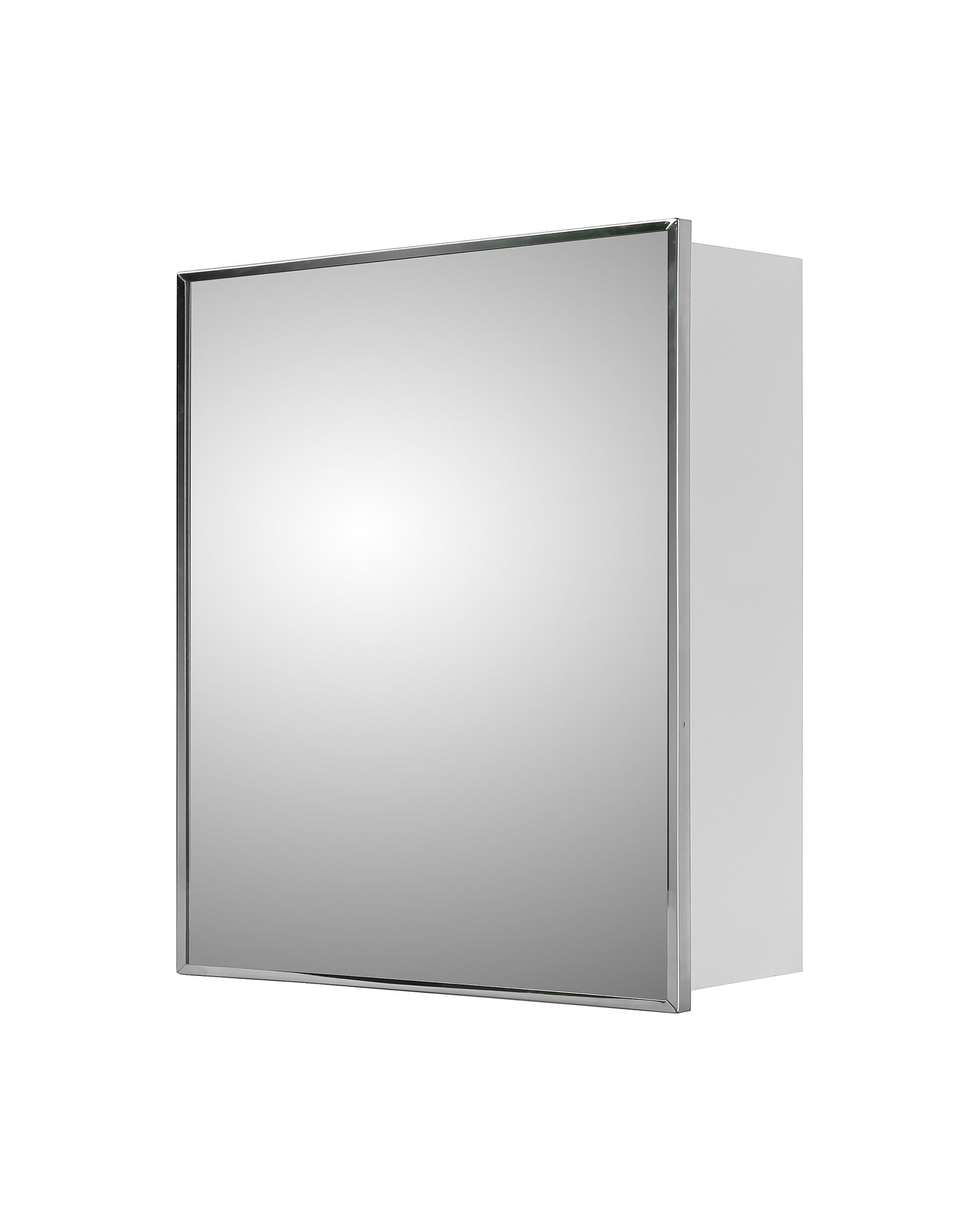 Deluxe Series Medicine Cabinet, 24"x30", Stainless Steel Frame, Surface Mount