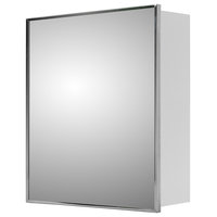 Deluxe Series Medicine Cabinet, 24"x30", Stainless Steel Frame, Surface Mount