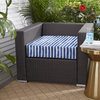 Sorra Home Nelson Commodore Blue Outdoor/Indoor Corded Deep Seat Cushion 27x30x5