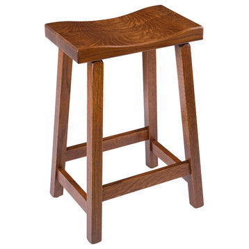 Rustic Urban Stool, Quarter Sawn Oak With Stain Options, Michael'S Cherry Stain