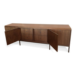 Bauhaus Console with Interior Drawers - Accent Chests And Cabinets
