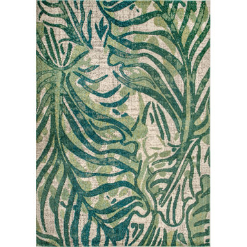nuLOOM Joi Contemporary Country and Floral Area Rug, Green, 2'x6'