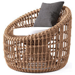 Delano Natural Teak Outdoor Rope Chair