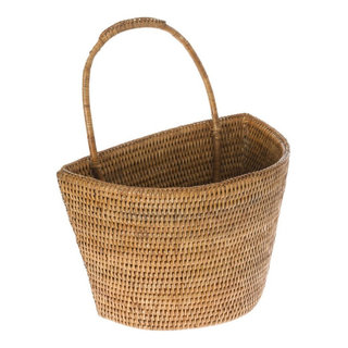 La Jolla Rattan Organizing & Shelf Basket