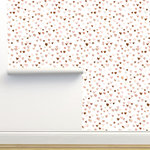 Limitless Walls - Heartfully Dotted Wallpaper, Sample 12"x8" - Each roll of wallpaper is custom printed to order and has a fixed width that covers 24 inches of wall space.