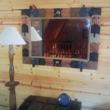 Western Cowboy Mirrors and Ranch Rope Bowls
