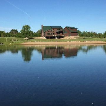 Custom Log Cabin By the Lake in Minneota, MN