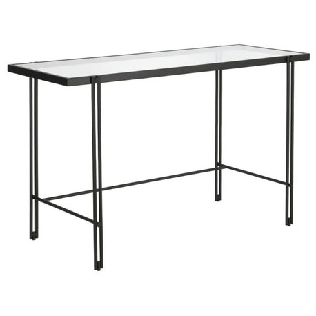 Inez Rectangular 48'' Wide Desk in Blackened Bronze