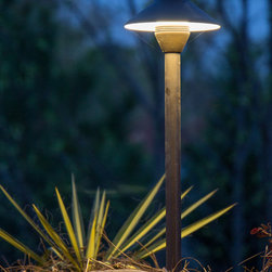 Canton, GA Pool Project Brass LED Path Light Fixture - Path Lights