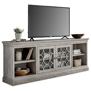 Martin Furniture Felicity 80" Wood Console in Gray