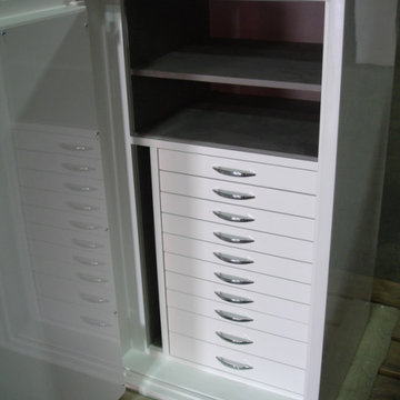 Long Island celebrity safe inside cabinet