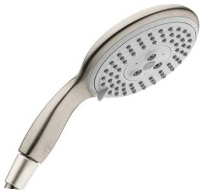 Hansgrohe 100 Classic Handbrause – 3 Strahlarten, 2,5 GPM, Mit QuickClean-Kalkstop
