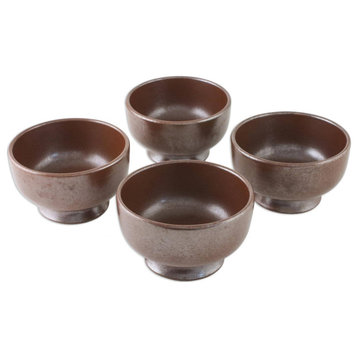 NOVICA Earthen Style And Ceramic Dessert Bowls  (Set Of 4)