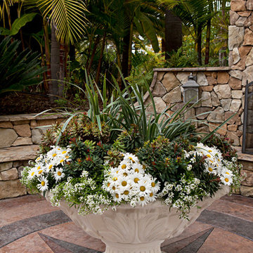 Oval Palm Leaf Urn