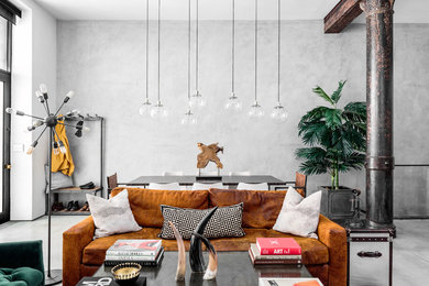 Living room photo in New York