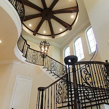 Foyer Staircase Ceiling & Upstairs Overlook