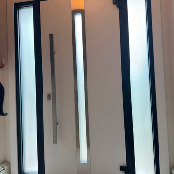 Modern steel exterior door - Deux 1744 Brown