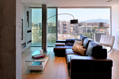 Modelo de salón contemporáneo grande