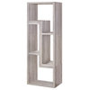 Benzara BM159208 Modern Style Wooden Bookcase, Gray