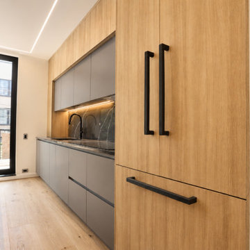 Gray and Wood kitchen Carroll Gardens, brooklyn