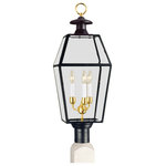 Norwell Lighting - Olde Colony Post Light, Black - See Image 2 For Metal Finish