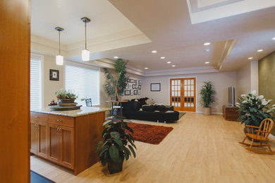Family room - contemporary family room idea in Salt Lake City