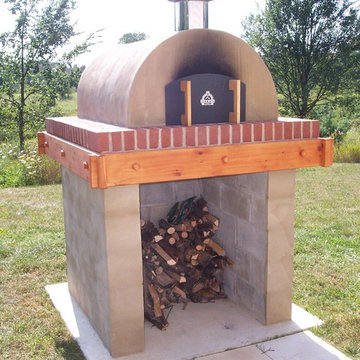 The Koval Family Wood Fired Brick Pizza Oven in Michigan