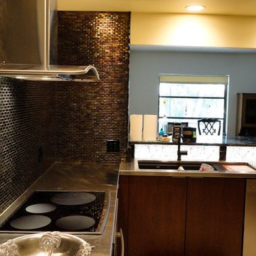 Crystal Tiles Backlit, Kitchen Backsplash