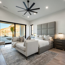Grey Headboard - Master Bedroom