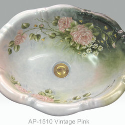 Hand Painted Drop-in Sinks by Atlantis Porcelain Art - Products