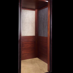 Raised Panel, Wire Mesh & Leather Hide Elevator - Products