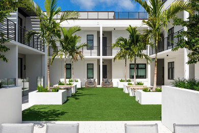 Transitional rooftop second story deck container garden photo in Other with no cover