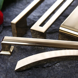 Atlas Housewares - Polished Gold - Cabinet And Drawer Handle Pulls
