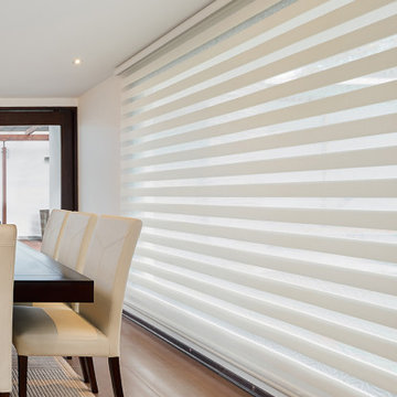 Light Filtering Zebra Blinds - Combi Alberta