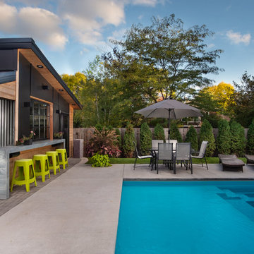 Backyard Pool house