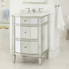 24" All Mirror Petite Bathroom Sink Vanity, Ashlie Model # HF006