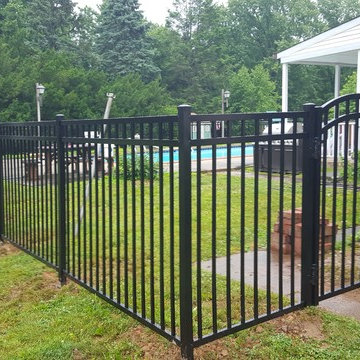 Black Aluminum Pool Fence - Windsor Style - Dresher, Pa