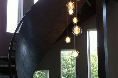 Trendy entryway photo in Calgary