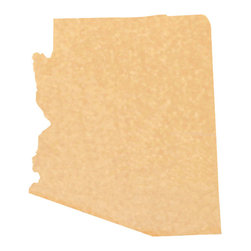 CuttingBoards.net - State Shaped Cutting Boards, Brown Richlite, Arizona - Cutting Boards