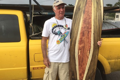 Wooden Hawaiian Classics fiberglass free surfboards