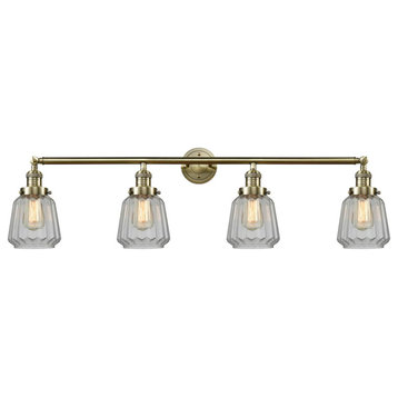 4-Light 42.25" Bath Vanity Light Antique Brass -  Bulbs Included