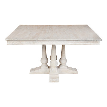 square standard height dining table