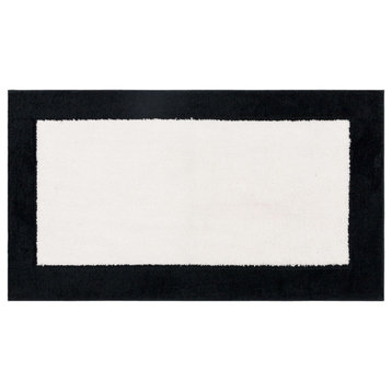 Mohawk Home Counterpoint Knitted Bath Rug, Black/White, 2' x 3' 4"