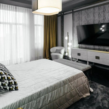 Modern Luxury Bedroom Design and Decor – Accent Wall & Bespoke Lighting