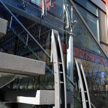 Glengowan residence exterior staircase detail