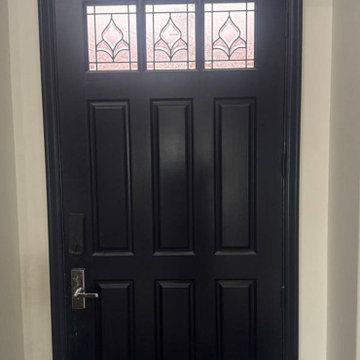 Dekton 0163 Ardesia Nero with Black sidelight and Smart lock