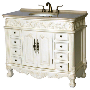 42" Antique Style Single Sink Bathroom Vanity Model 3169-42 261