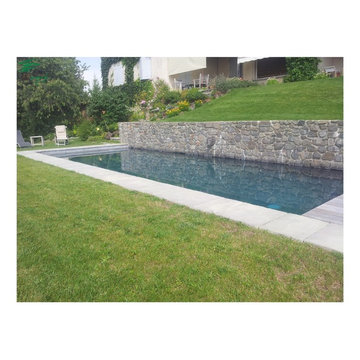 Mur de piscine et aménagement complet