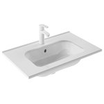 WS Bath Collections - Slim 70 Drop-In / Integral Bathroom Sink - Collection Slim, bathroom sinks collection. Designed with rectangular shapes that bring a clean, refined, modern and contemporary design to your bathroom, making it the perfect choice for both residential and commercial projects. Available in several sizes and can be installed as drop-in, countertop bathroom sinks, or with vanity units.